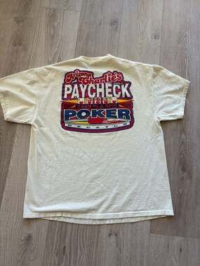 Vintage Arizona Charlie's Decatur Casino Paycheck Poker T-Shirt